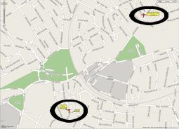 Mapa tracicional de situación de la Parroquia Ntra. Señora del Carmen
